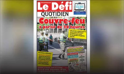 Voici la Une du Defi Quotidien de ce lundi 23 mars 2020