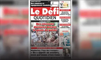 Voici la Une du Defi Quotidien de ce mardi 23 avril 2019