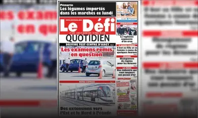 Voici la Une du Défi Quotidien de ce lundi 27 janvier 2020