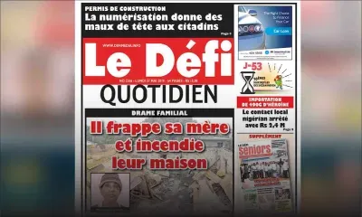 Voici la Une du Défi Quotidien de ce lundi 27 mai 2019