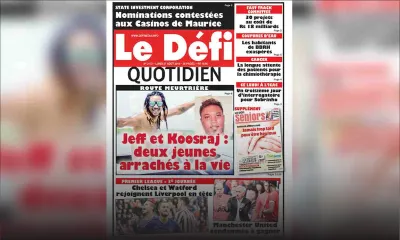 Voici la Une du Defi Quotidien de ce lundi 27 août 2018