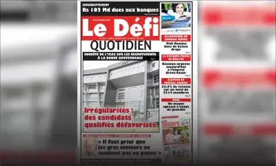 Voici la Une du Defi Quotidien de ce lundi 28 janvier 2019