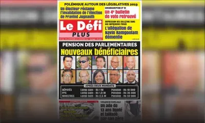 Voici la Une du Défi Plus de ce samedi 30 novembre 2019