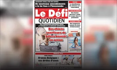 Voici la Une du Defi Quotidien de ce mardi 10 juillet 2018