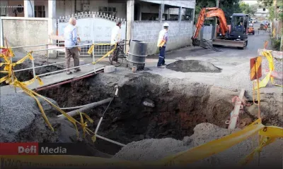 Divers travaux de drains en cours de réalisation