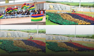[En images] Plus grand drapeau national flottant humain : Maurice veut battre le record du monde
