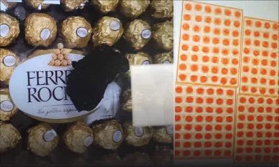 A l’aéroport : du haschich dissimulé dans du chocolat 