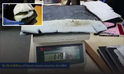 Drogue : 2 kg d’héroïne estimés à Rs 35 millions  saisis sur deux Sud-Africains à Maurice