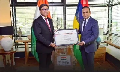 Lutte contre la drogue : l’Inde offre des équipements à la police mauricienne