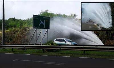 «Eau secours» : spectacle de gaspillage de l’eau sur l’autoroute 
