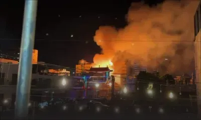 Incendie dans un bâtiment à la rue Royale, Port-Louis