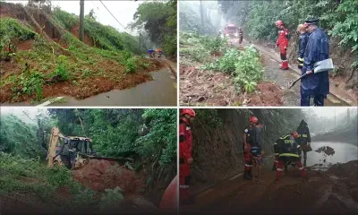 Éboulement de terre à Petit-Bel-Air : la route obstruée presque déblayée 