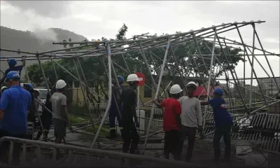 Répétitions pour les célébrations de l'Indépendance: un échafaudage s’effondre au Champ-de-Mars 