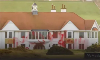 Des militants propalestiniens s'en prennent à un golf de Trump en Ecosse