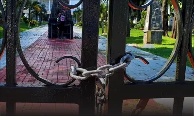 Dimanche de Pâques : les églises fermées, rencontre avec Fleuriot qui s'est rendu à Ste-Croix «pou mett enn labouzi»