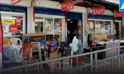 Confinement : produits électroménagers étalés sans complexe ce mardi à dans un village de l'Est  