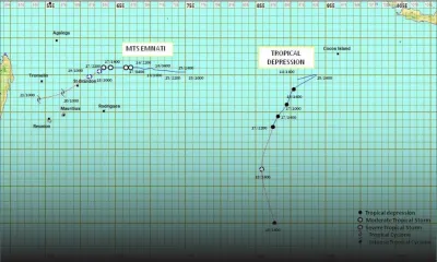 Tempête Emnati : « une menace potentielle » pour Rodrigues, l’alerte 1 maintenue