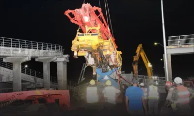 EN DIRECT | Accident à Roche-Bois : la passerelle qui s'est effondrée enlevée