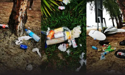 La plage de Mont-Choisy souillée par des déchets