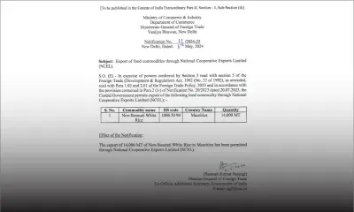 Malgré l’interdiction depuis juillet 2023 : l’Inde permet l’exportation de 14 000 tonnes métriques de riz blanc non-basmati vers Maurice