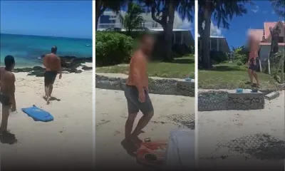 Une Franco-Mauricienne repoussée sur la plage de Pointe-aux-Canonniers