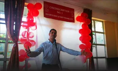 Fabrice David lors d'un get-together au no 1 : «Changement pe vini»