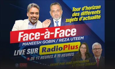 Sur Radio Plus cet après-midi : face-à-face Maneesh Gobin/Reza Uteem