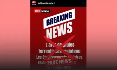 Fake news en circulation !