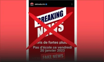 Avis aux élèves : Fake news en circulation !