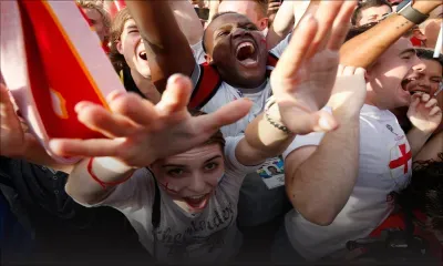 Mondial 2018 : à Londres, liesse et douche de bière pour la qualification de l'Angleterre