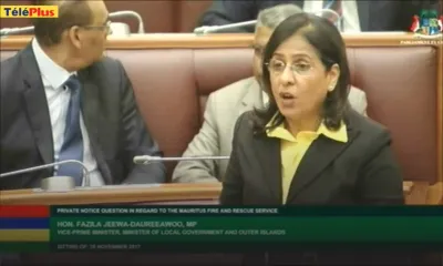 Parlement : «Le centre commercial Shoprite n’a pas de ‘fire hydrant’ opérationnel», dit Fazila Daureeawoo