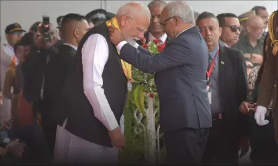 [En images] Fête nationale : Maurice honore Narendra Modi avec la médaille GCSK