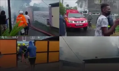 Résidence La Chaux : Une maison en amiante prend feu