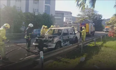 [En images] Réduit : un 2x4 ravagé par le feu