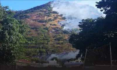 Incendie à la Montagne des Signaux 