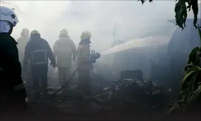 Une maison ravagée par les flammes : «Tou inn brile, ziss linz ki lor mwa la kinn reste» 