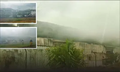 Incendie dans un entrepôt à Jin Fei 