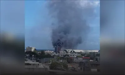 Les Salines : des pneus prennent feu et provoquent une épaisse fumée noire