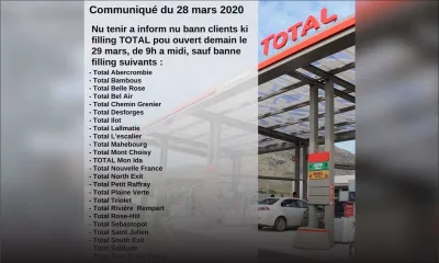  Carburants et gaz : 23 stations serviceTotal ouvertes de 9 h à midi ce dimanche