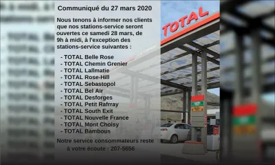 35 stations d’essence Total ouvertes de 9 h à midi ce samedi