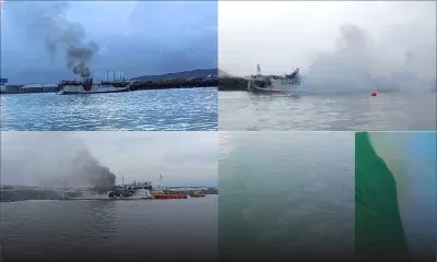 Bateau taïwanais ravagé par les flammes : l’incendie se déclenche à nouveau  