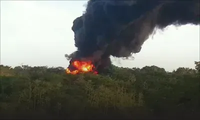 Incendie : Épais nuage de fumée à Pailles
