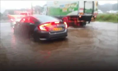 [Live] Le rond-point de Nouvelle-France est une nouvelle fois envahi par les eaux ce mercredi matin 