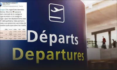 Voyages/France : Maurice quittera la catégorie «rouge écarlate» ce mercredi