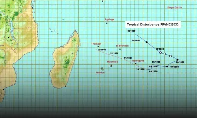 Météo : Francisco à 790 km de Maurice