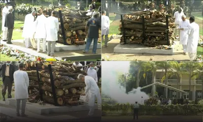 [En images] Crémation de SAJ au jardin botanique de Pamplemousses
