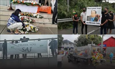 [En images] Les derniers mercis à SAJ par des citoyens au passage du cortège funèbre