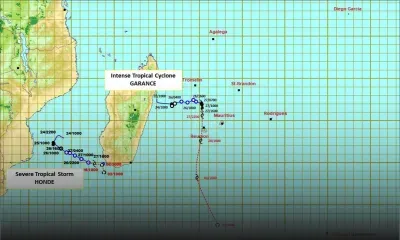 Cyclone Garance : Météo Maurice revoit ses prévisions de trajectoire et anticipe désormais un passage sur la côte ouest de La Réunion