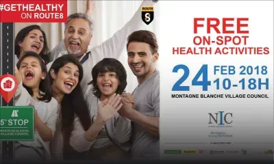 #GetHealthy on Route8 à Montagne-Blanche ce samedi 24 février