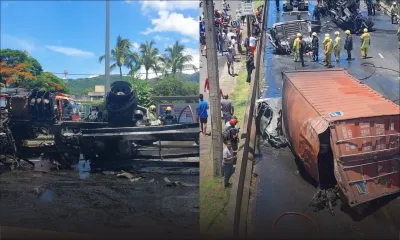 EN DIRECT | Grave accident impliquant plusieurs véhicules à Pailles : le point sur la situation